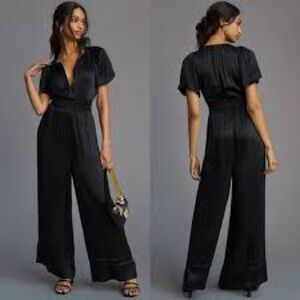 Anthropologie Somerset Black Jumpsuit